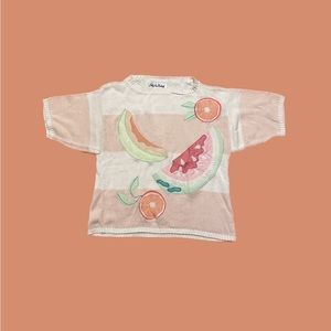 Sally Von Werlhof vintage fruit sweater